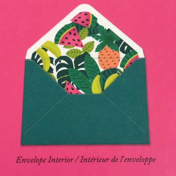 Tropical Watermelon Thank You Notes Cards Set of 12 Blank Correspond envel NWT - Picture 10 of 16